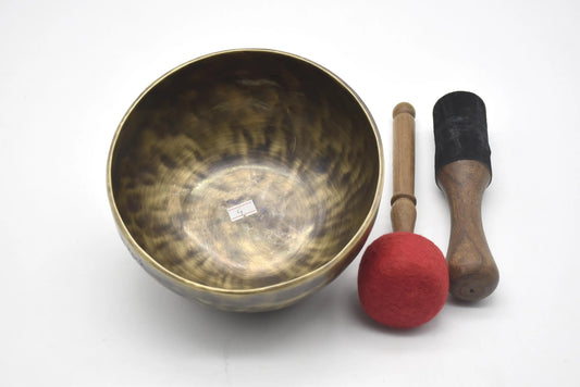 8 Inches G Throat Chakra - Energy Healing Tibetan singing bowls mallet cushion