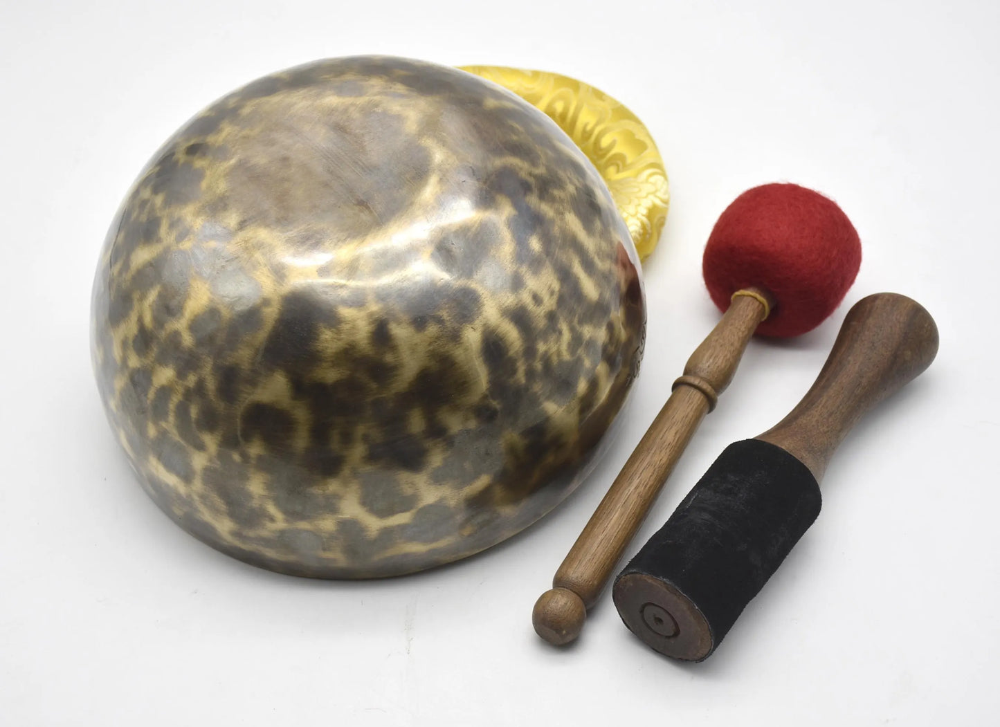 10 Inch Solar Plexus Chakra Moon Singing Bowl with mallet cushion