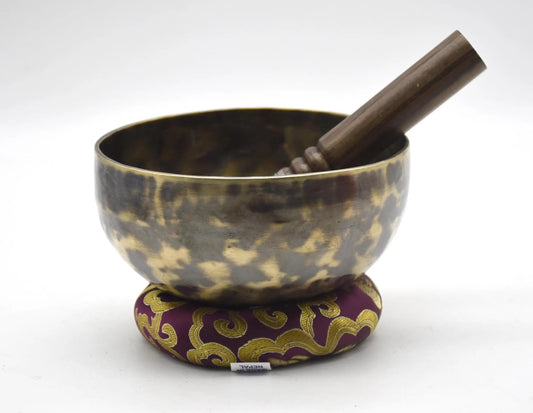 Handcrafted Tiger Eye Singing Bowls Six inch