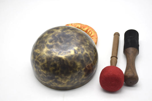 8 Inches G Throat Chakra - Energy Healing Tibetan singing bowls mallet cushion