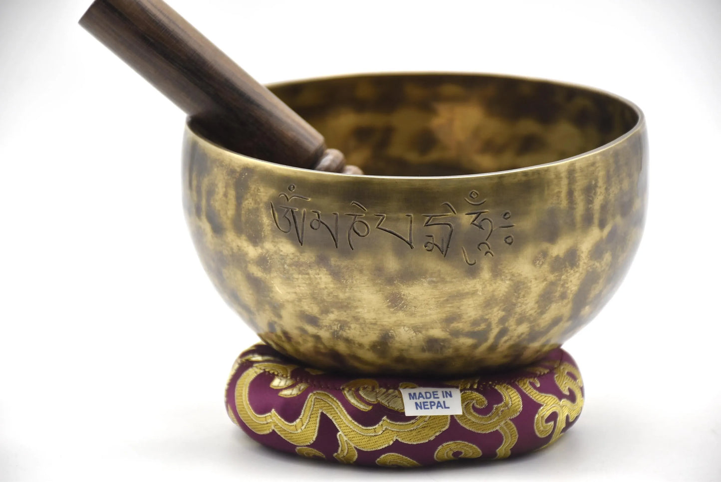6 Inch Full Moon Singing Bowls for Crown Chakra B Note Healing Tibetan singing bowls mallet cushion