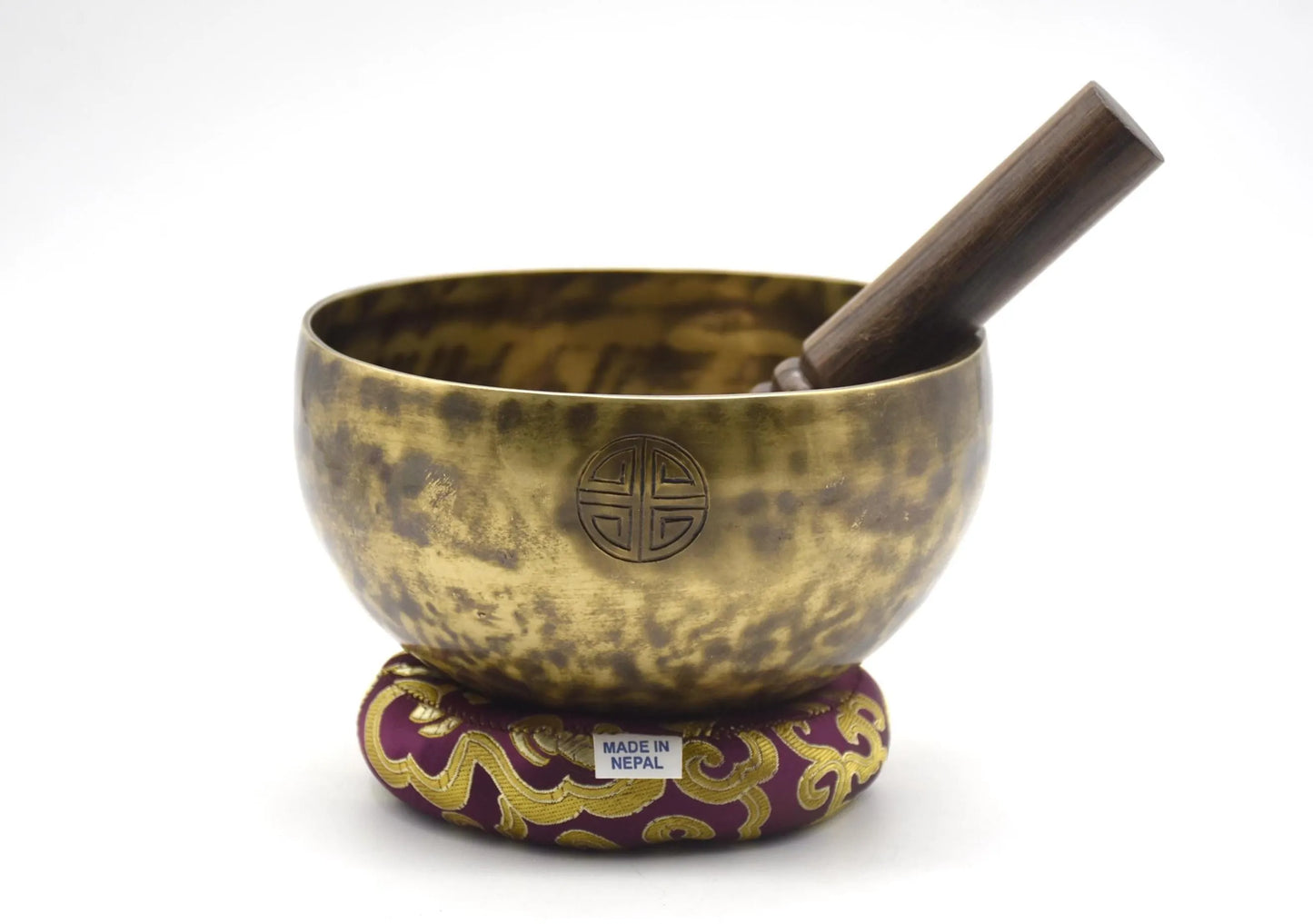6 Inch Full Moon Singing Bowls for Crown Chakra B Note Healing Tibetan singing bowls mallet cushion