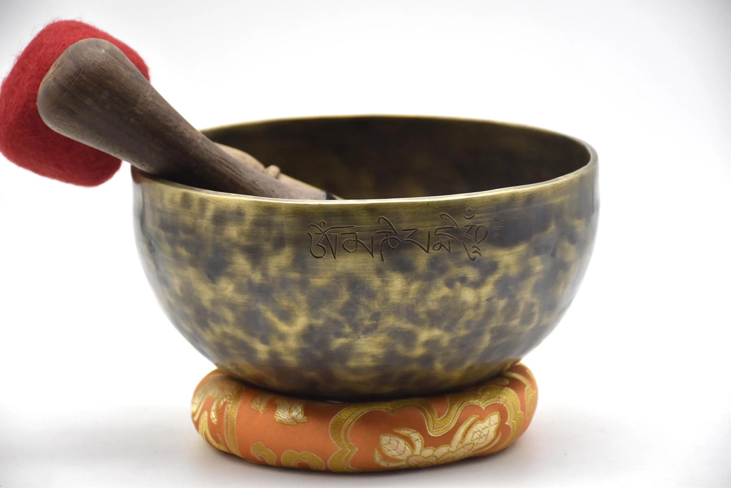 8 Inches G Throat Chakra - Energy Healing Tibetan singing bowls mallet cushion